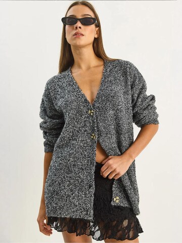 Bianco Lucci Gebreid vest in Zwart