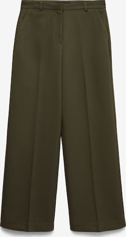VERO MODA Wide leg Pleated Pants 'VMELMA' in Green: front