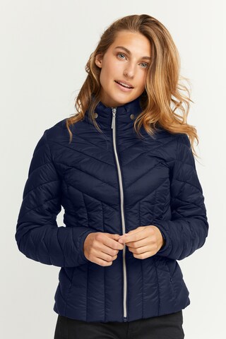 Fransa Between-Season Jacket 'PADMA' in Blue: front