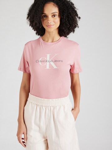 Maglietta di Calvin Klein Jeans in rosa: frontale