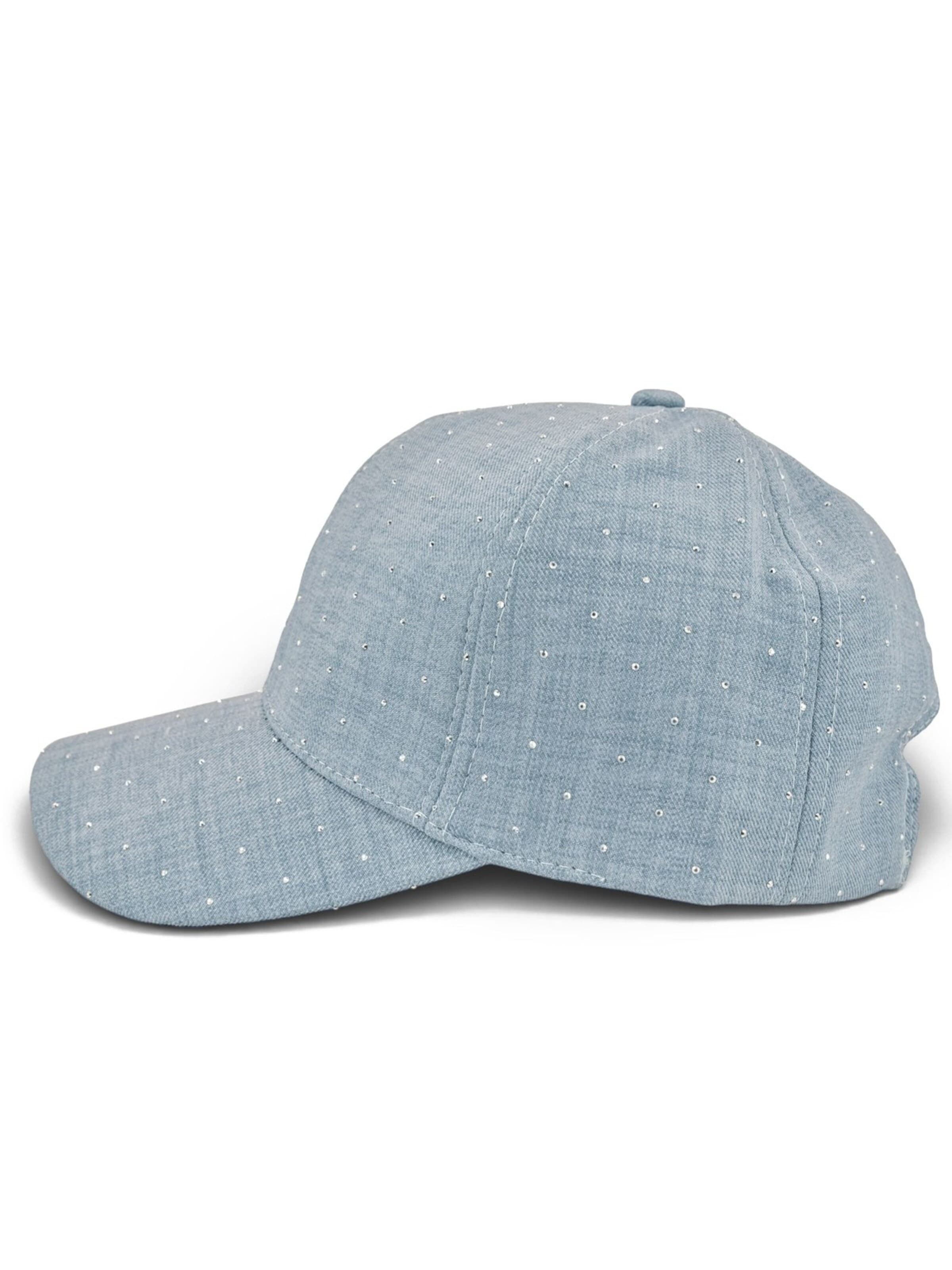 styleBREAKER Cap 'Baseball Cap Strass Glitzer Steine'‌‌‌‌‌‌‌‌ in Blau