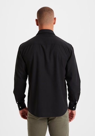 H.I.S Regular fit Button Up Shirt in Black