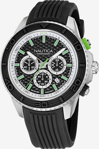 Montre à affichage analogique NAUTICA en noir : devant