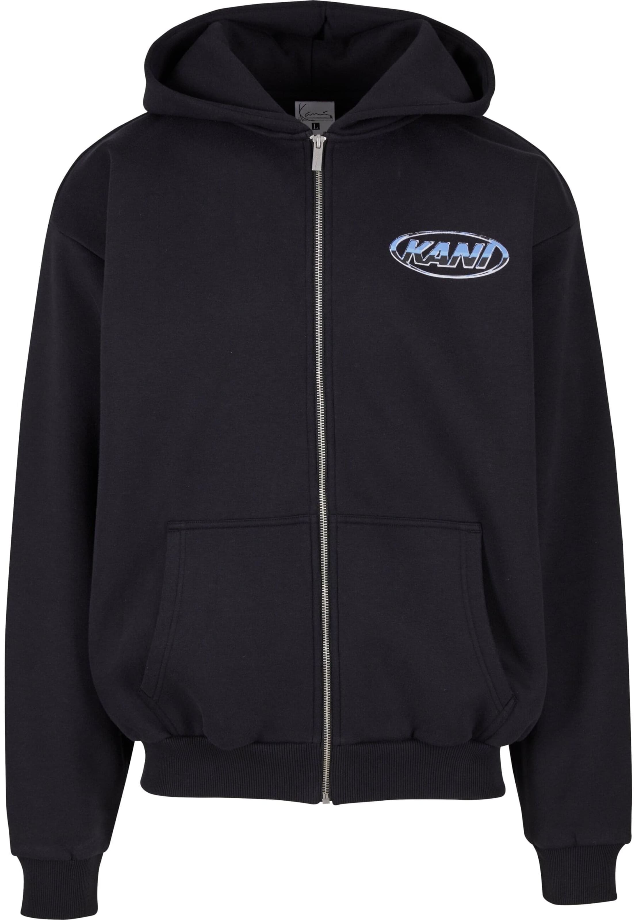 Karl Kani Sweat jacket in Black: front