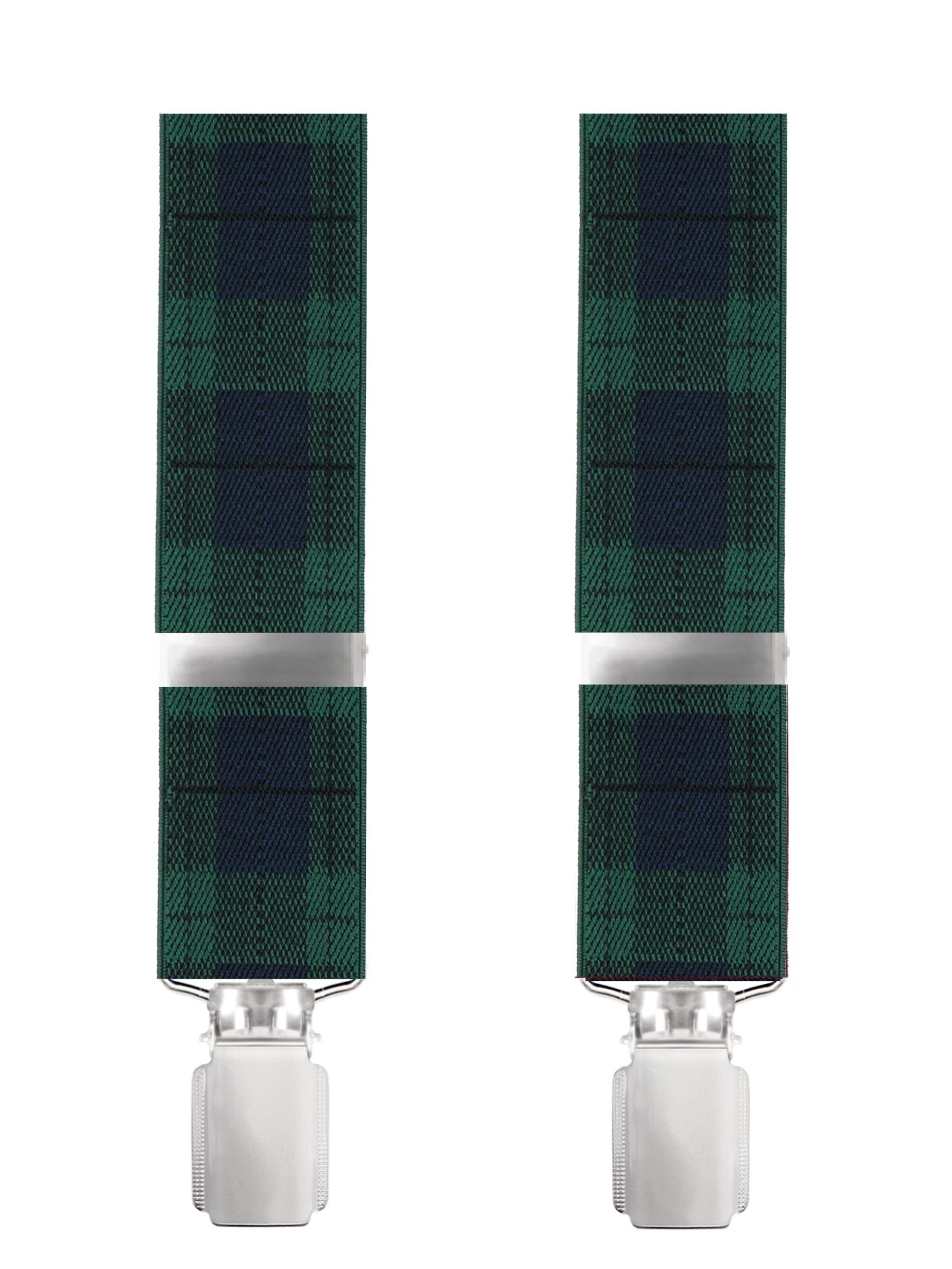 WILLEN Suspenders 'Karo' in Green