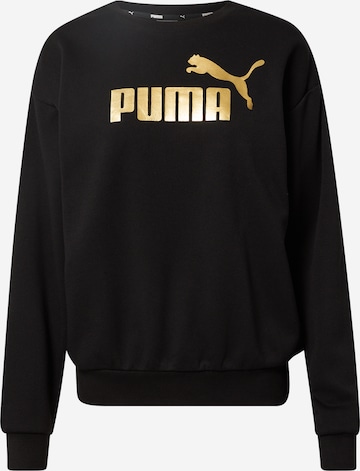 PUMA Athletic Sweatshirt in Black: front