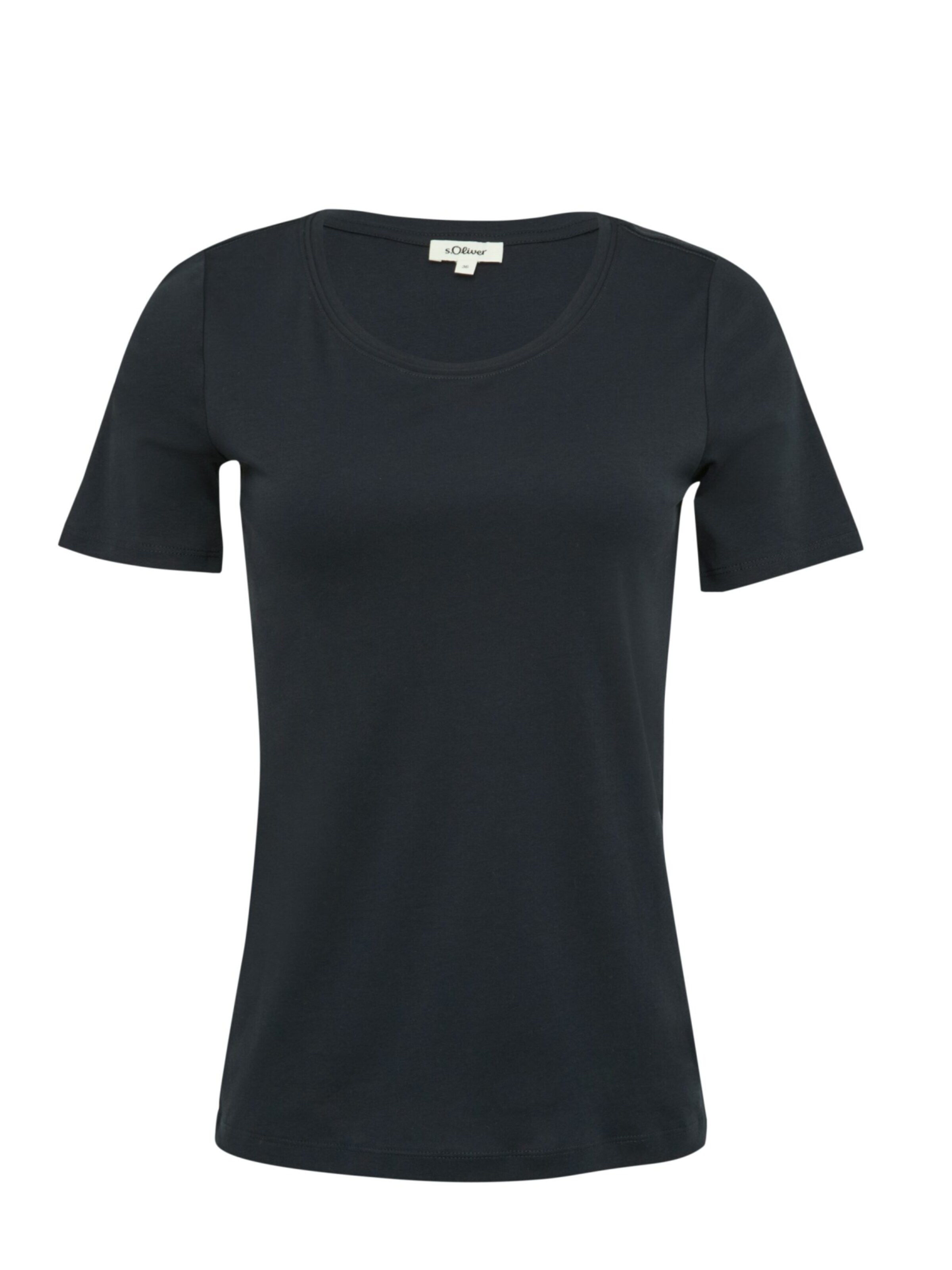 s.Oliver T-shirt en XS en noir, Vue avec produit