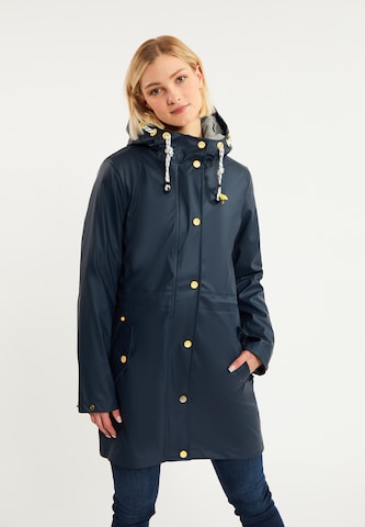 Schmuddelwedda Raincoat 'Altiplano' in Blue: front