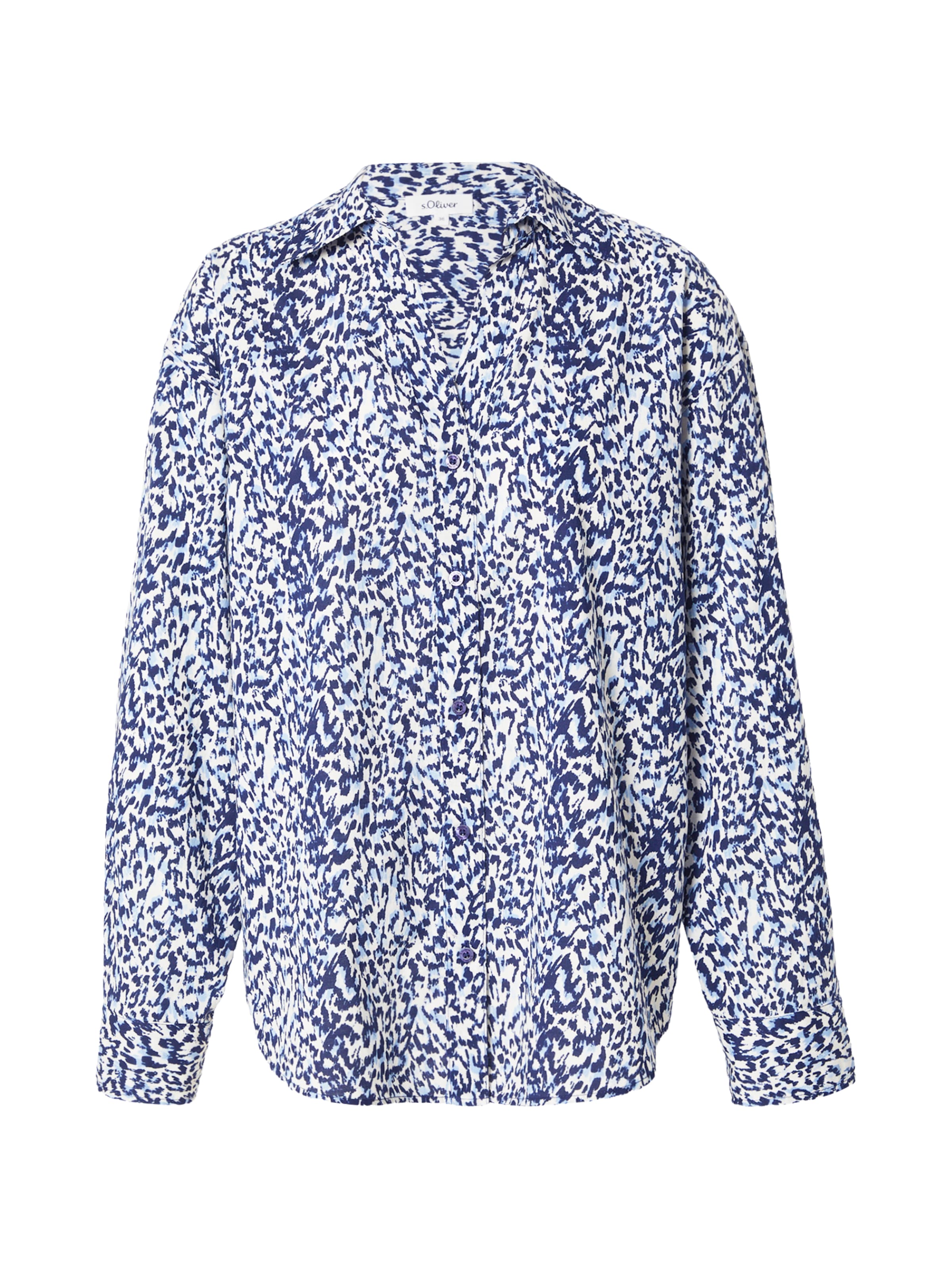 s.Oliver Blouse in Blauw: voorkant