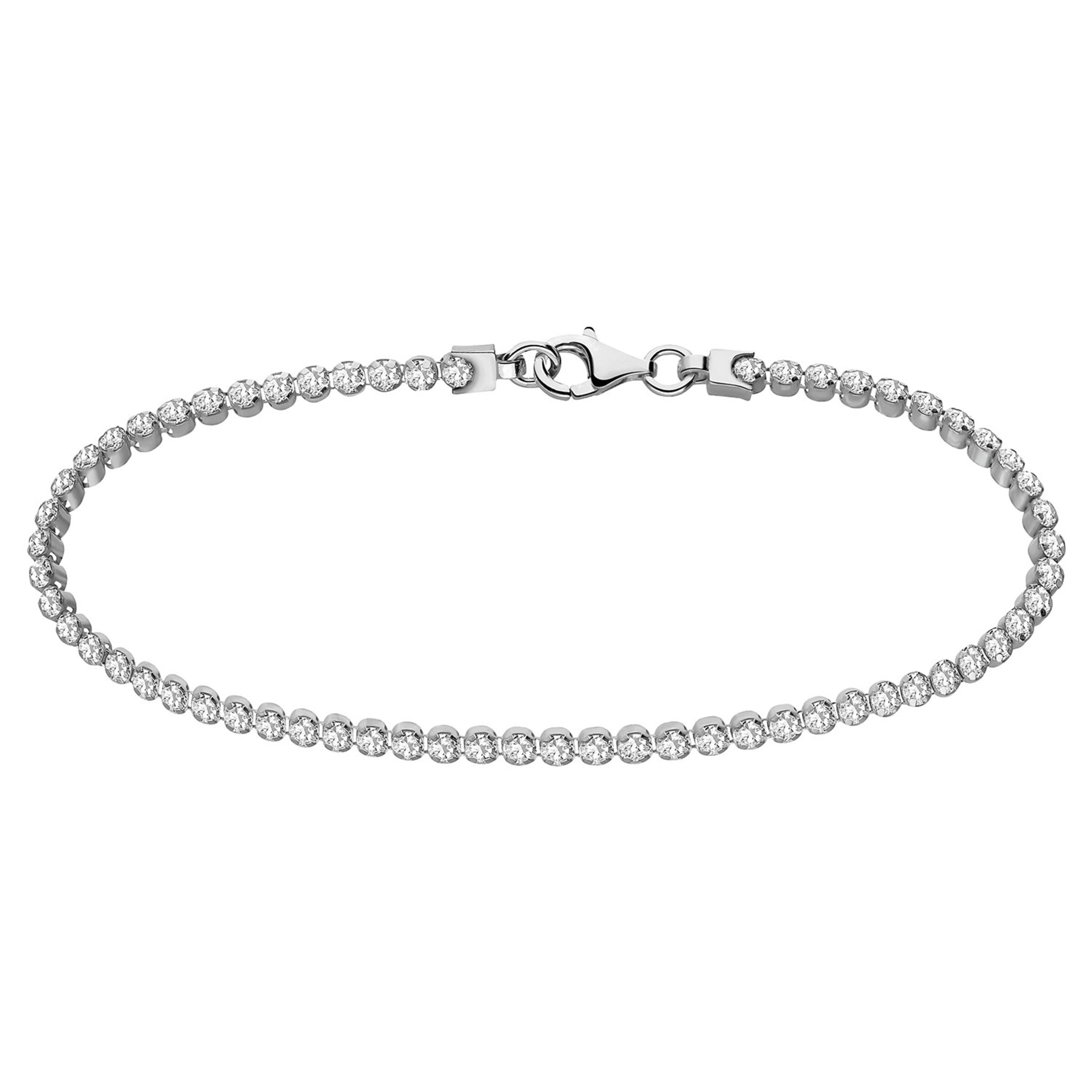 Lucardi Armband 'Klassisch' in Zilver: voorkant