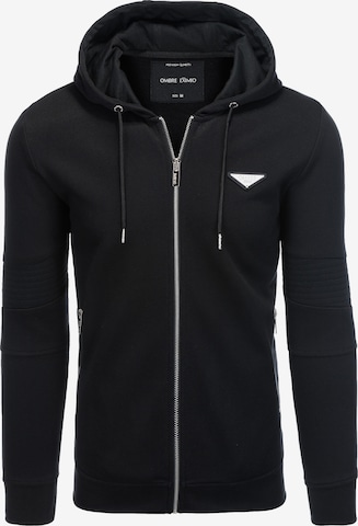 Ombre Sweatshirt 'SSZP-22SS-010' in Black: front