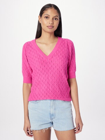 Pull-over 'Rosalia' Peppercorn en rose : devant