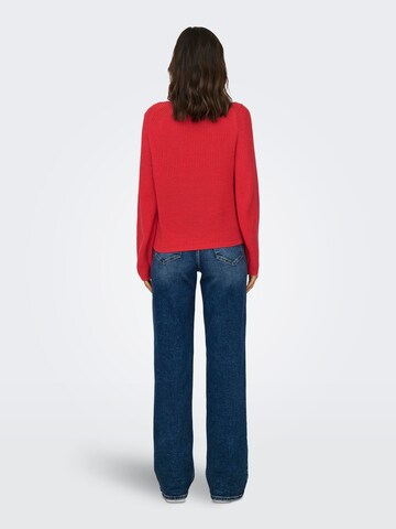 ONLY Sweter 'BASE' w kolorze czerwony