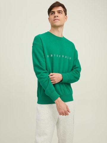 JACK & JONES Sweatshirt in Green: front