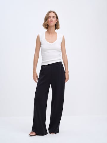 Wide leg Pantaloni di The Set in blu: frontale