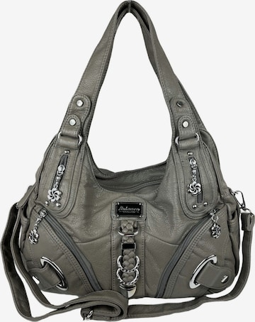 Borsa a mano di Kumixi in grigio: frontale
