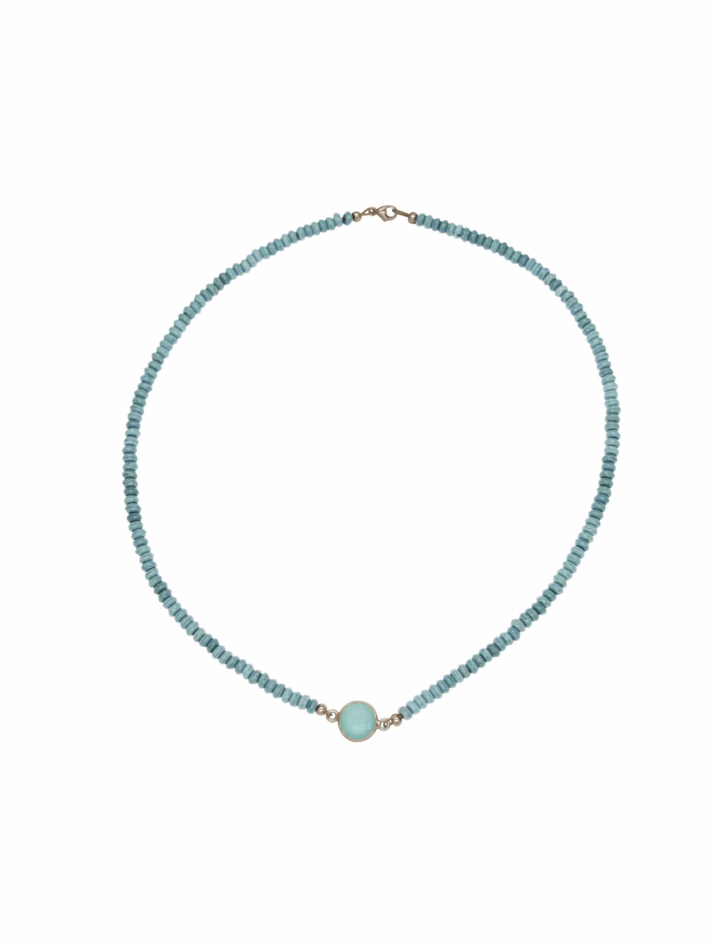 Gemshine Ketting in Blauw: voorkant