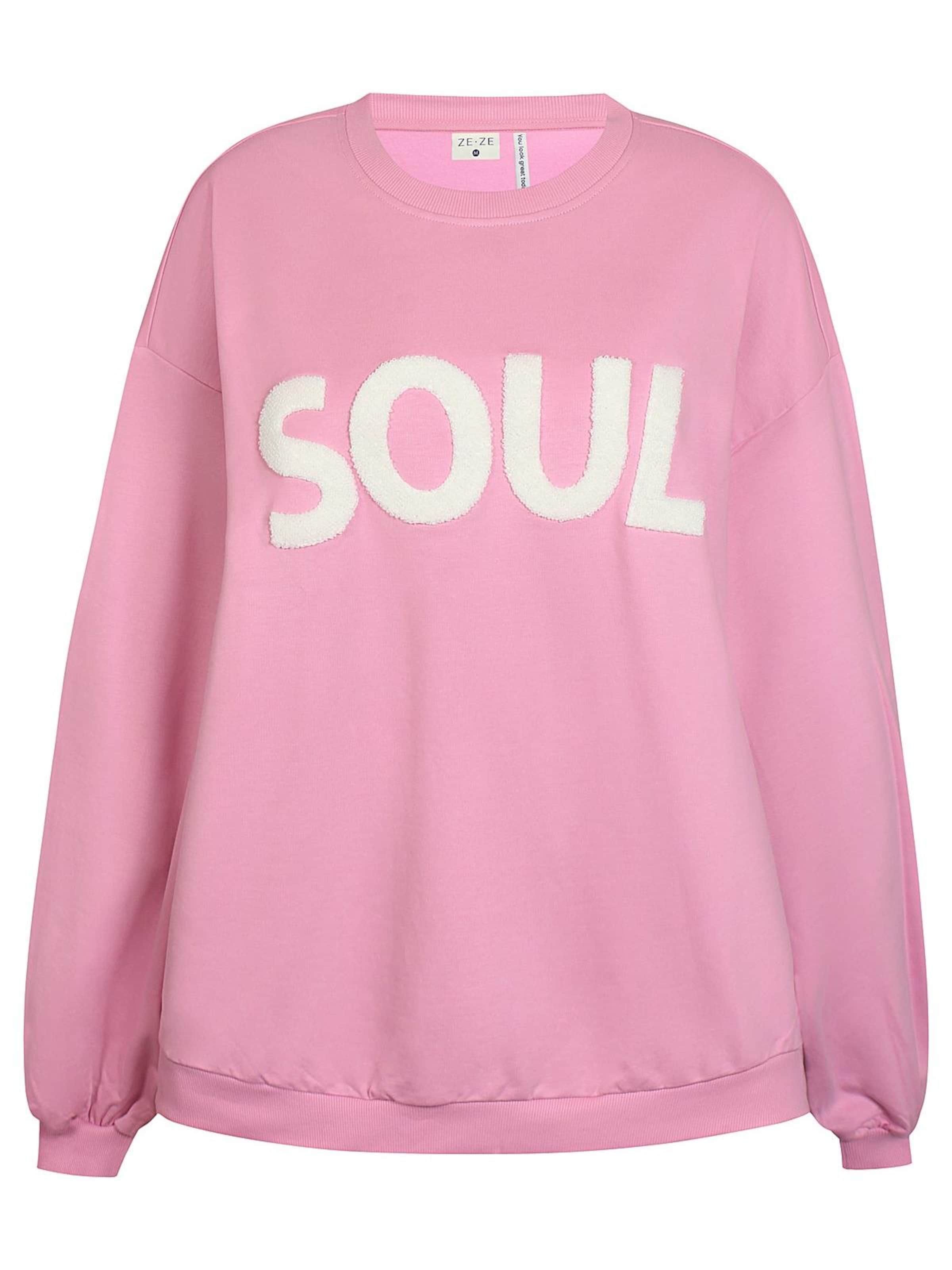 ze-ze Sweatshirt 'Esme 026' in Roze: voorkant