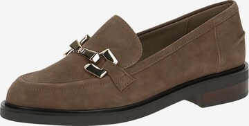 CAPRICE Classic Flats in Brown: front