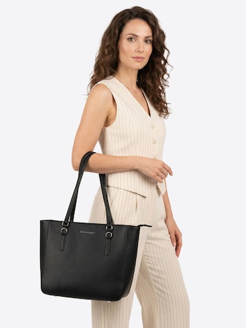 Sac bandoulière 'T0017' Vivisence en noir : devant