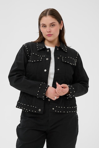 KAFFE CURVE Between-season jacket 'KCbrenn' in Black: front