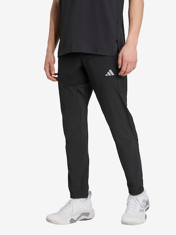 ADIDAS PERFORMANCETapered Sportske hlače 'Tech Apparel' - crna boja: prednji dio