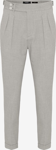 Antioch Regular Pleat-front trousers in Grey: front