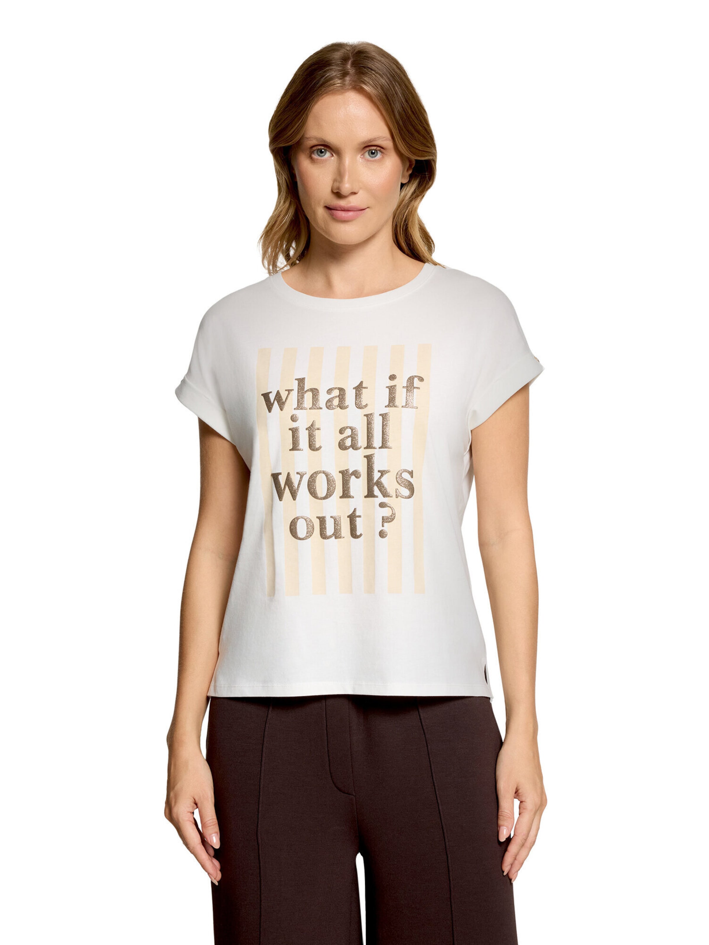 T-shirt Cartoon en blanc : devant