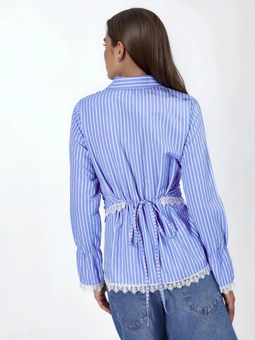 T-shirt Qu Style en bleu
