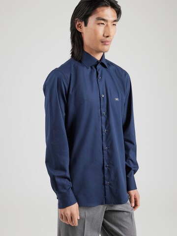 Michael Kors Slim fit Overhemd in Blauw: voorkant