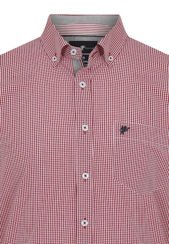 DENIM CULTURE Regular fit Button Up Shirt 'ERIC' in Red