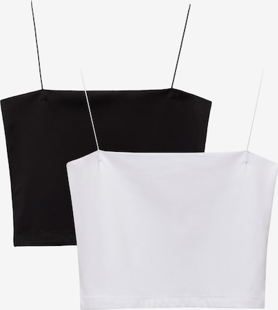 Pull&Bear Top in schwarz / weiß, Produktansicht