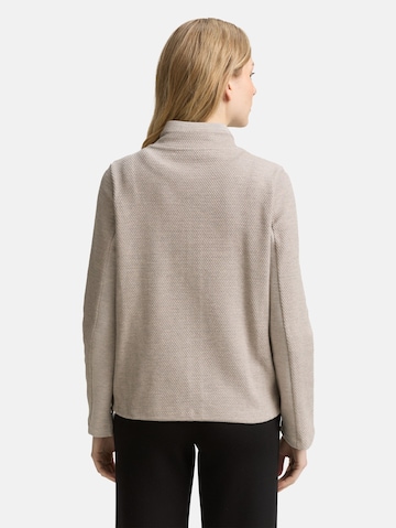 TOM TAILOR Sweat jacket in Brown