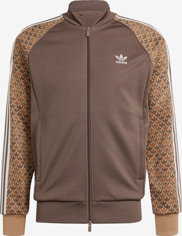 ADIDAS ORIGINALS Sweatjakke 'SSTR Classic' i brun: forside