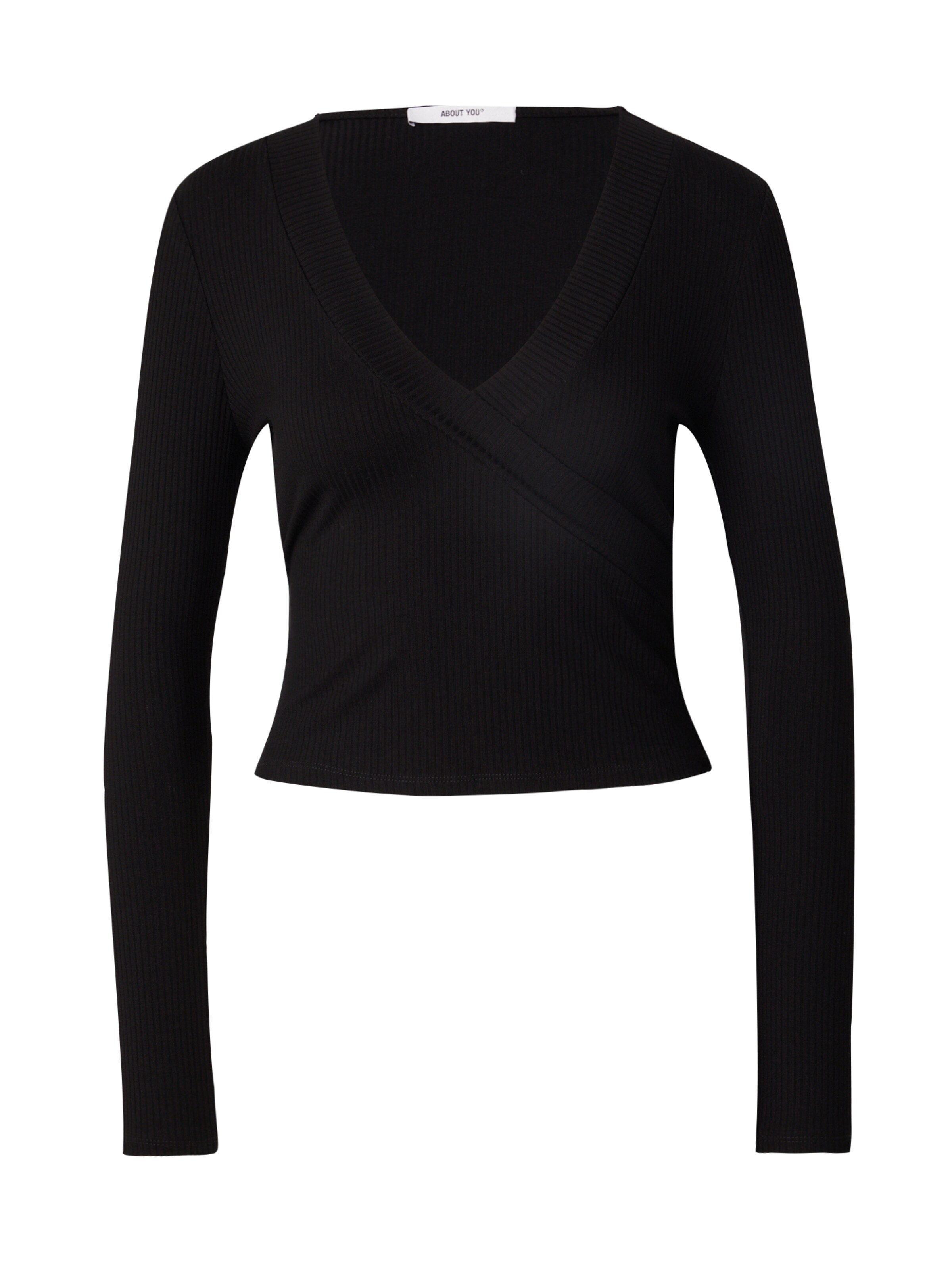 T-shirt 'Cassia' ABOUT YOU en noir : devant