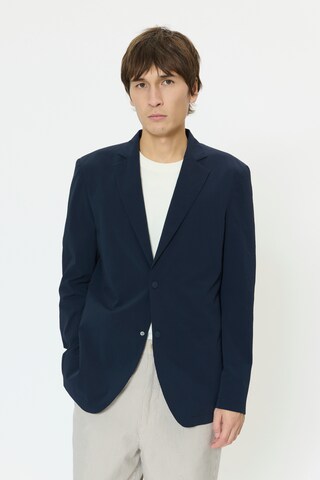 Matinique Regular fit Colbert 'MAcharles' in Blauw: voorkant