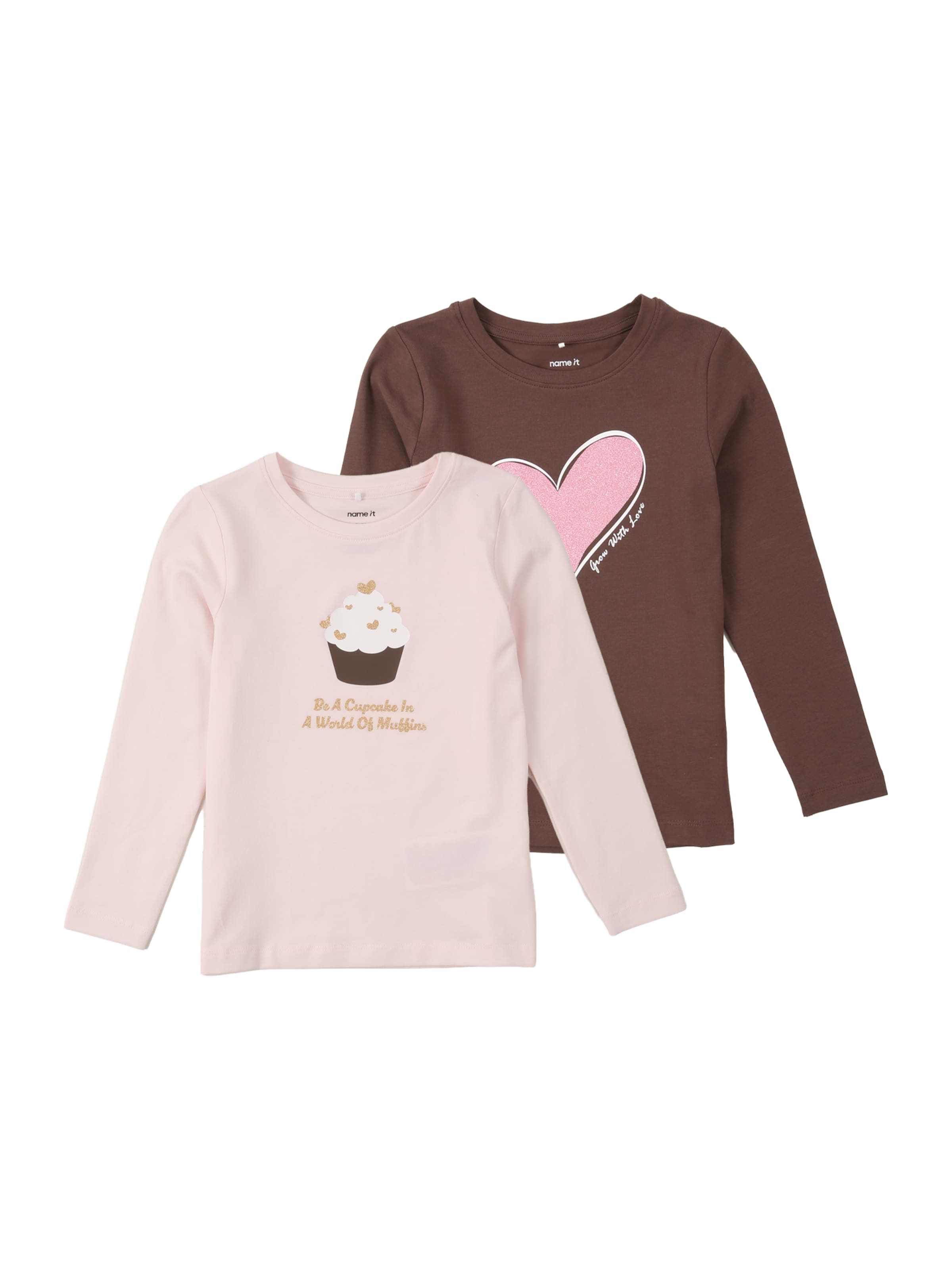 NAME IT - Camiseta 'NMFKATELIN' en marrón: frente
