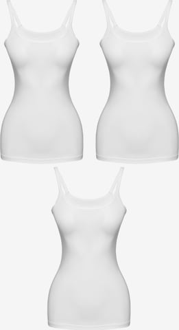 Erdem Onderhemd in Wit: voorkant