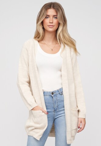 Cardigan Cloud5ive en beige : devant