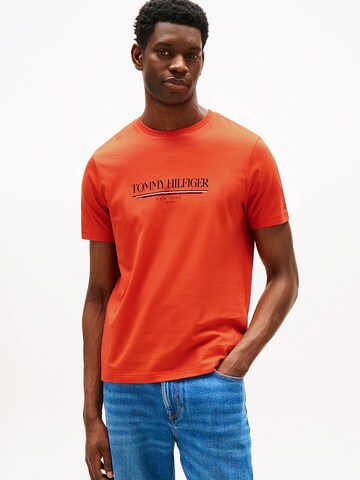 TOMMY HILFIGER Póló - narancs: elől