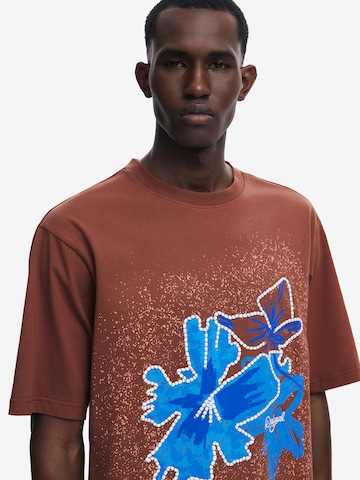 Desigual - Camiseta en marrón