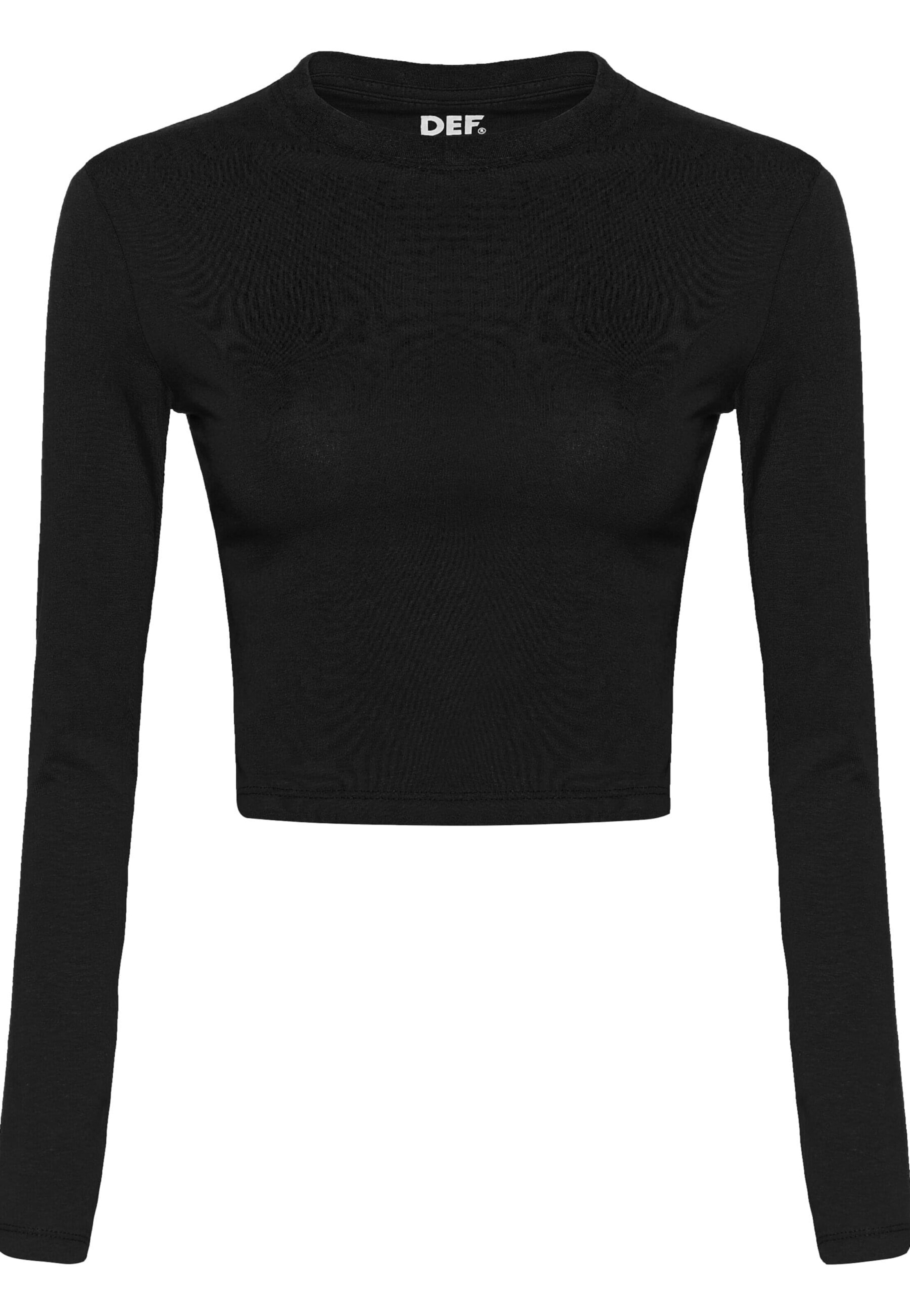 DEF Shirt in Zwart: voorkant