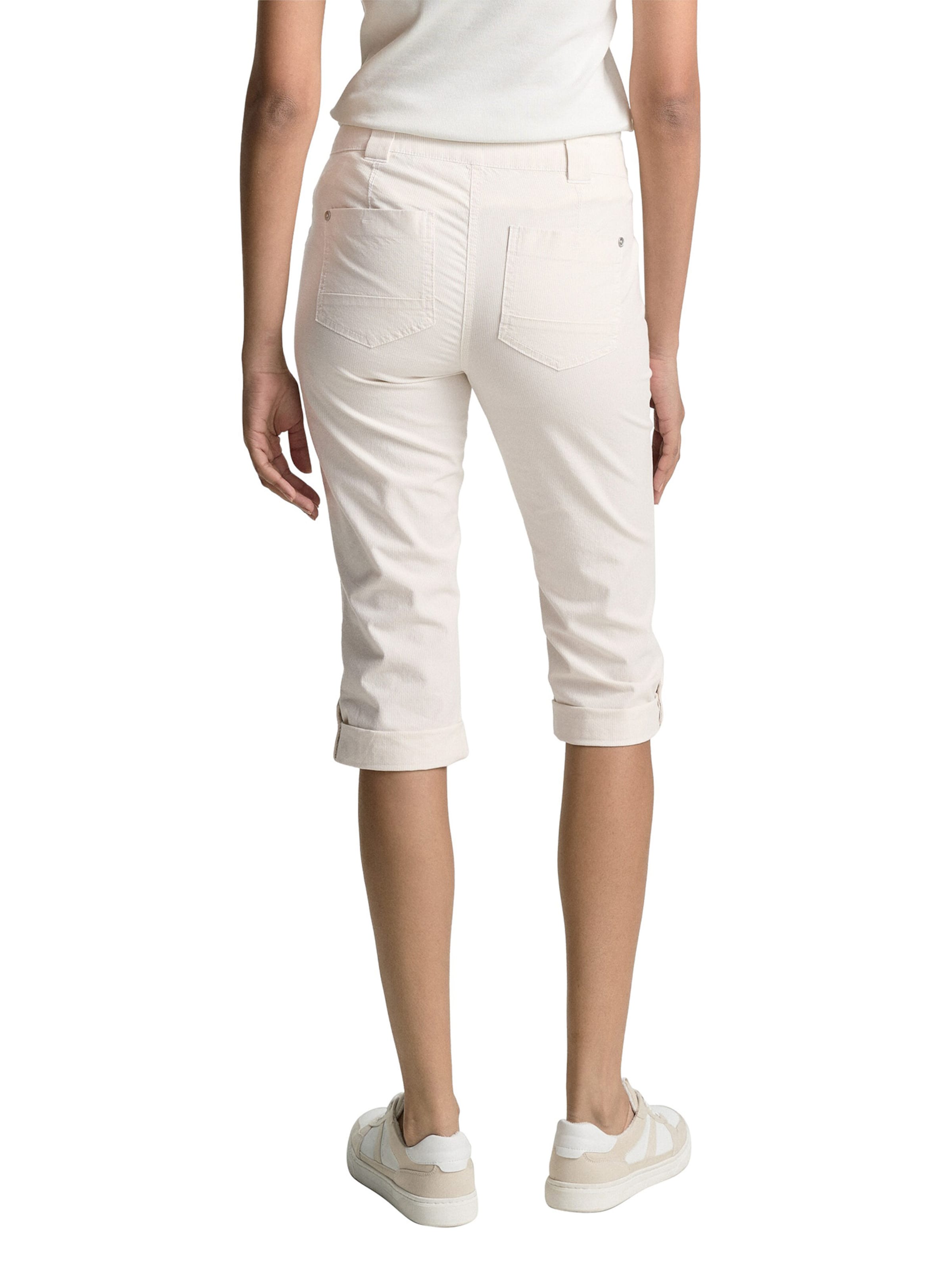 TOM TAILOR Tapered Trousers in Beige