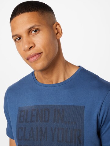 BLEND Shirt 'TEE' in Blauw