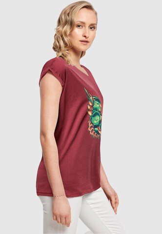 ABSOLUTE CULT Shirt 'Aquaman - Xebel Crest' in Rood