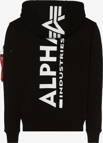 ALPHA INDUSTRIES Sweatshirt in Schwarz