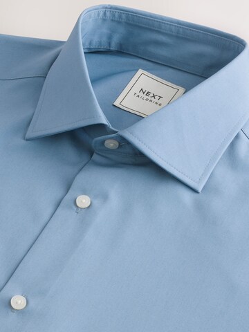 Next - Ajuste estrecho Camisa en azul