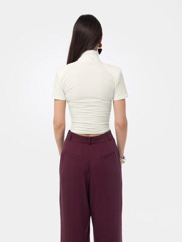 T-shirt 'Ablo' mandragora en beige
