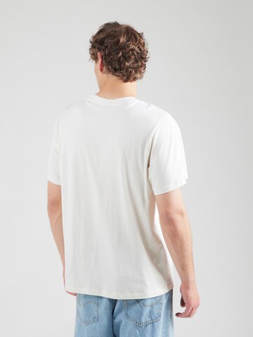 T-Shirt 'SLHASPEN' SELECTED HOMME en beige