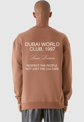 Sweat-shirt 'Dubai World' 9N1M SENSE en marron : devant